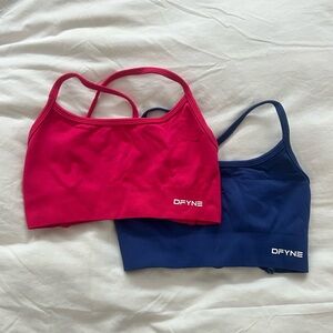 DFYNE Women's Sports Bras - Red and Blue